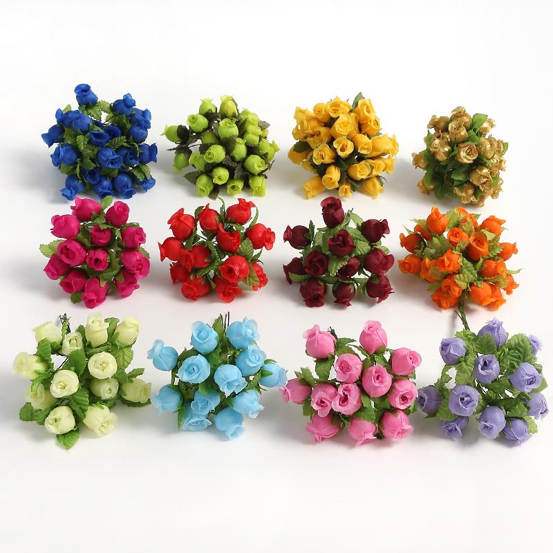 1/5/10bundle Rose Artificial Flowers Silk Fake Flowers for Home Decor Wedding Decoration Supplies DIY Crafts Wreath Accessories