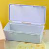 Clear Colorful Pencil Box Large Capacity Plastic Organizer Storage Boxes For School Bulk Stackable Design Office Supplies