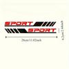 1pcs "SPORT" Vinyl Car Door Stickers Diagonal Stripes, Easy Apply Side Decals for Enhanced Vehicle Aesthetics