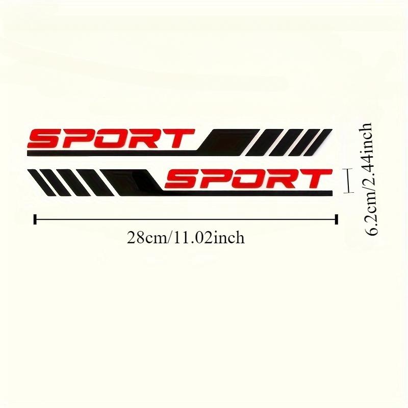 1pcs "SPORT" Vinyl Car Door Stickers Diagonal Stripes, Easy Apply Side Decals for Enhanced Vehicle Aesthetics