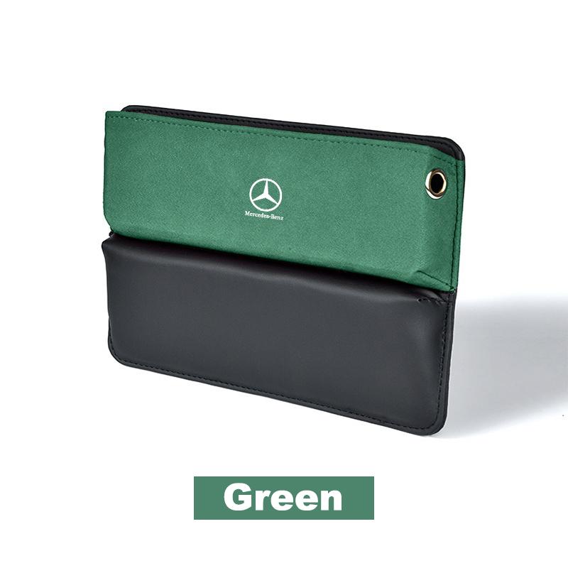 Car Seat Side Storage Pocket Suede Gap Filler Box For Mercedes Benz AMG W204 W205 W203 W211 W212 W213 W201 W210 W124 AccessoriesRR1