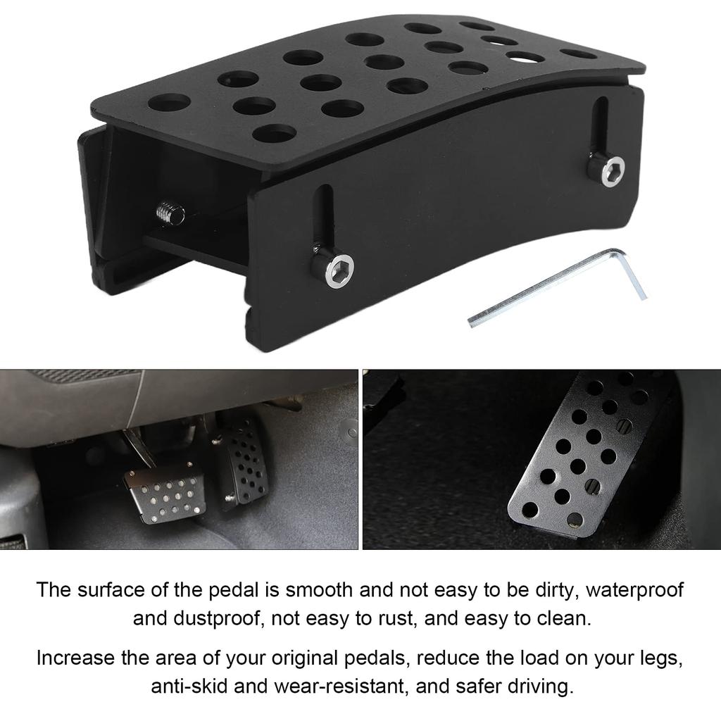 Wrangler Accelerator Pedal, Black Steel Car Pedal, Anti-Slip Pedal, Accelerator Up Pedal Replacement for Wrangler JK 2007-2017