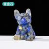 French Bulldog Crystal Gravel Colourful Loveliness Dog Figurine Crafts Souvenir Home Decor Stone Gift