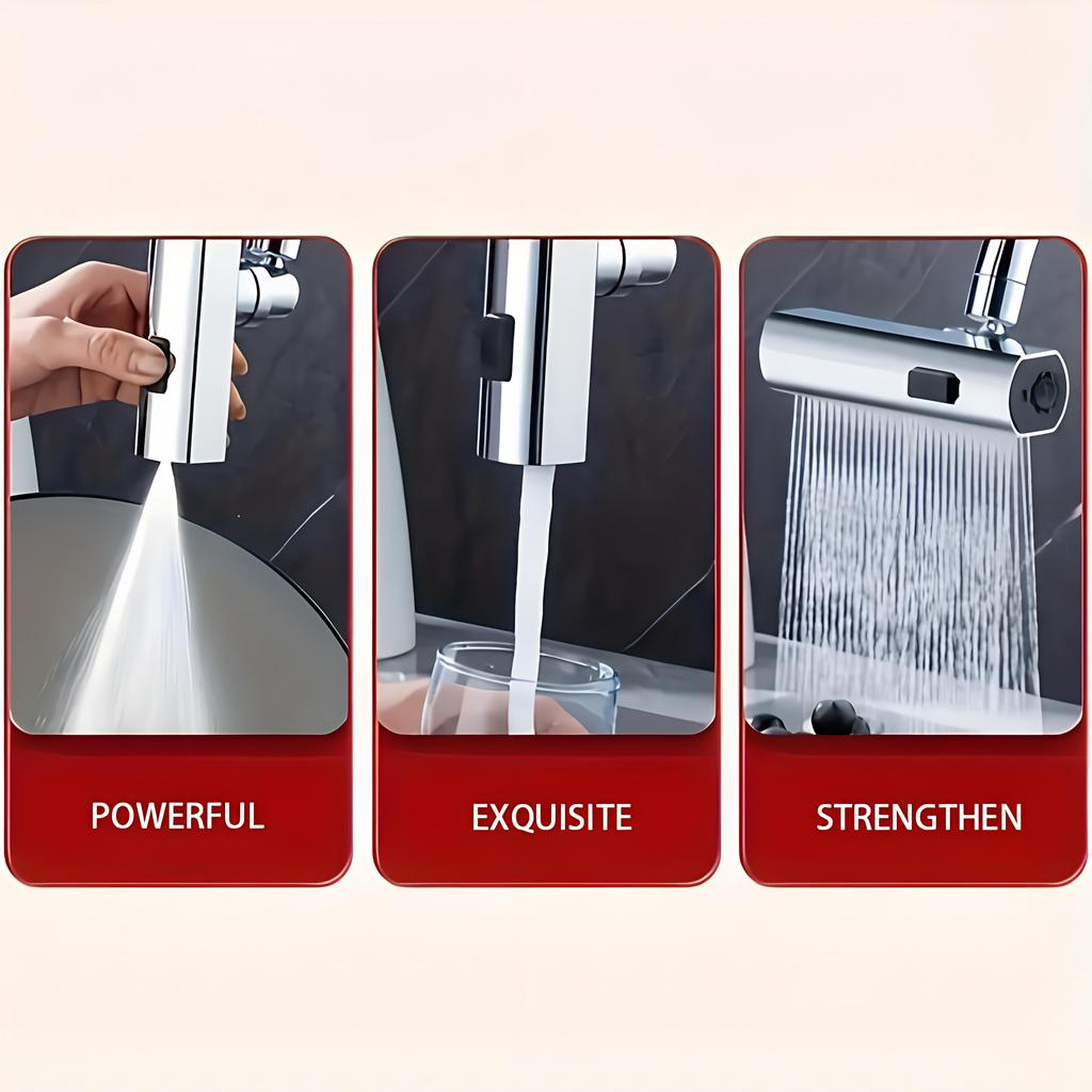 1pc Multifunctional Faucet Adapter Faucet, Bathroom Washbasin Faucet, Sink Faucet Replacement Accessories, Home Essential + 5pcs Faucet Adapter