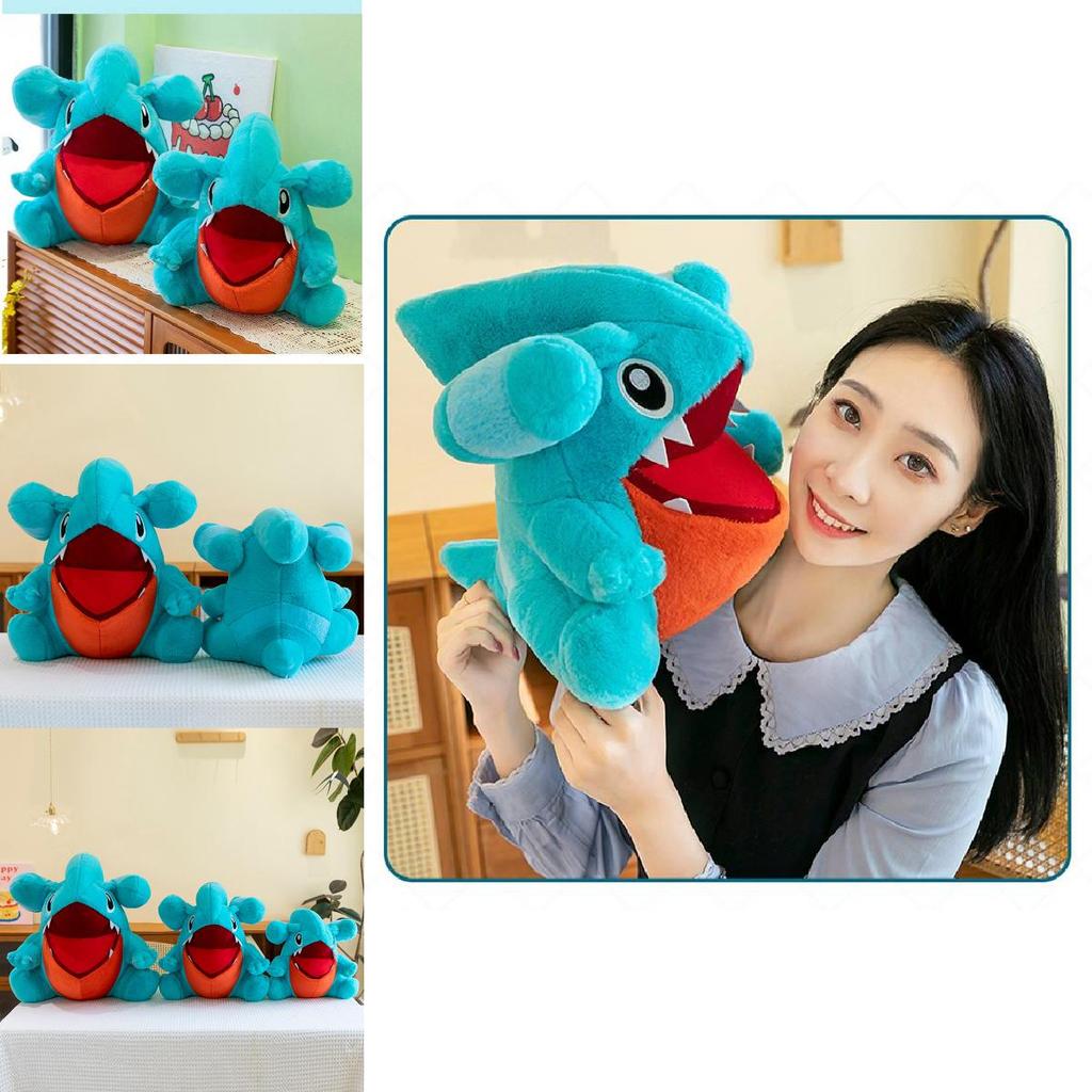 Cute Round Shark Stuffed Animal Offering Cuddly Huggable Comfort For Kids