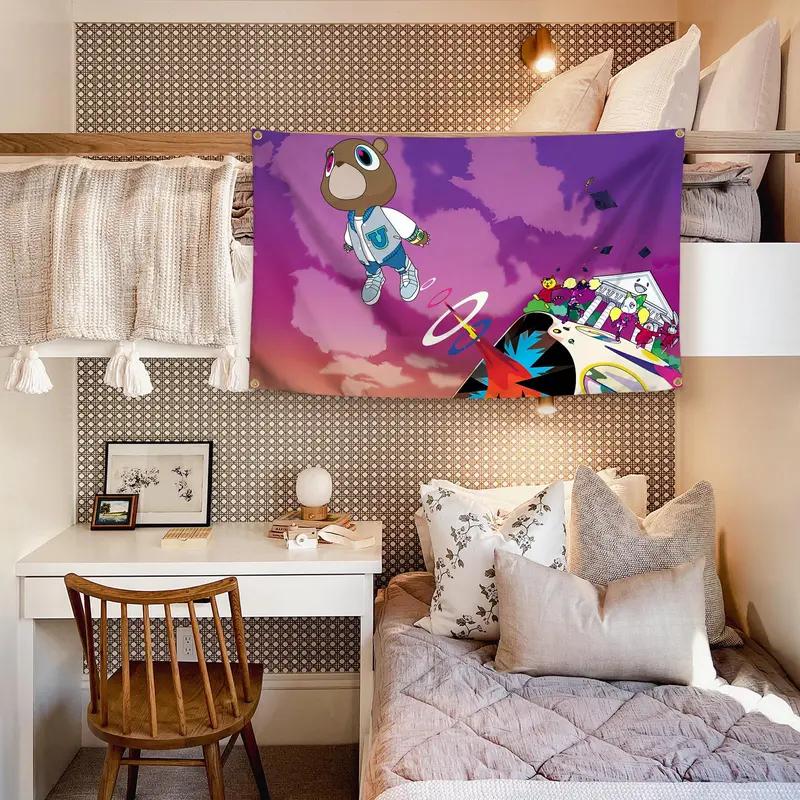 Animal Crossing Dreamy Character Tapestry Polyester Wall Hanging Cute Bedroom Decor Gaming Aesthetic Art for Living Room Dorm
