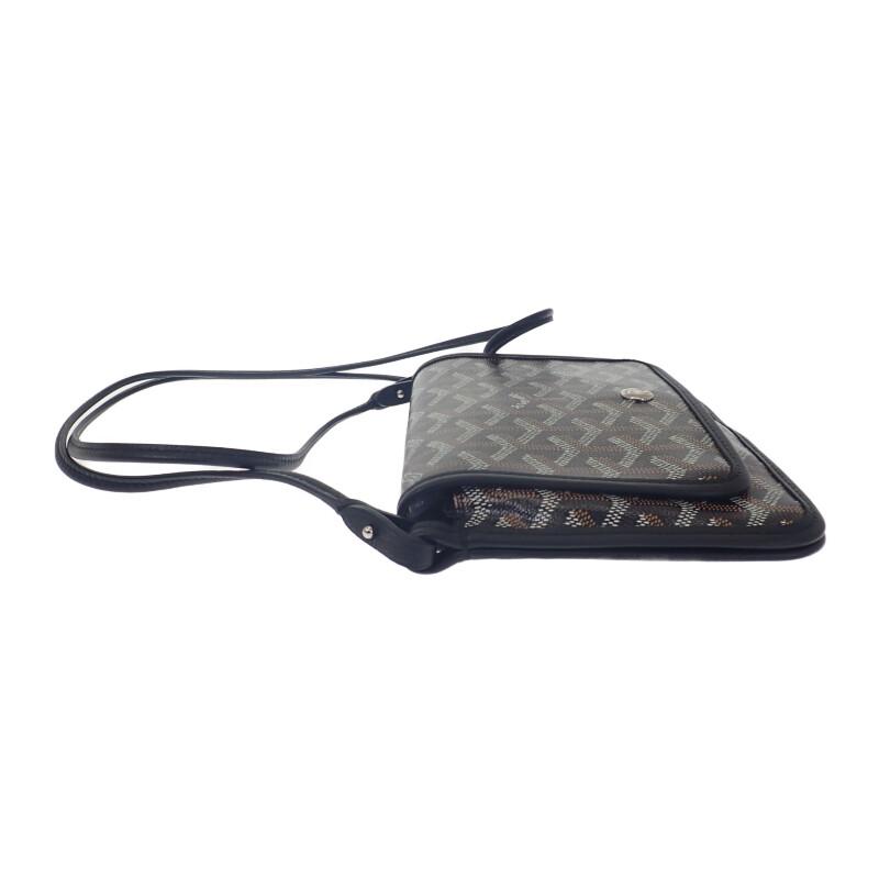 Goyard Geldbörse schwarz Leder/Beschichtetes Canvas Damen
