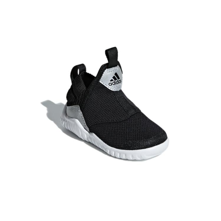 adidas Rapidazen I Abrasion Resistant Mid Top Toddler Shoes Black Gray Infant And Toddler D96861