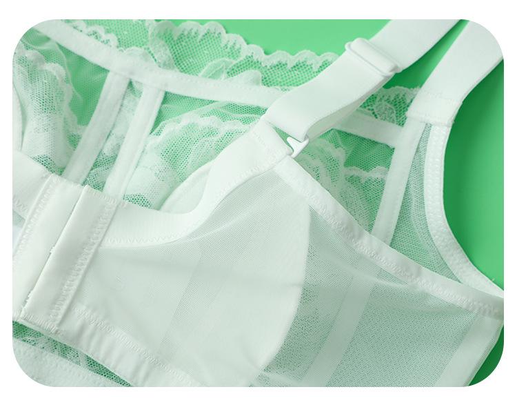 Silk Lace Wireless Bra with Bunny Ear Cups - Summer Style