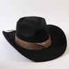 Popular European and American Classic Suede Western Cowboy Hats, Men's and Women's Retro Fashion Cowboy Hats
