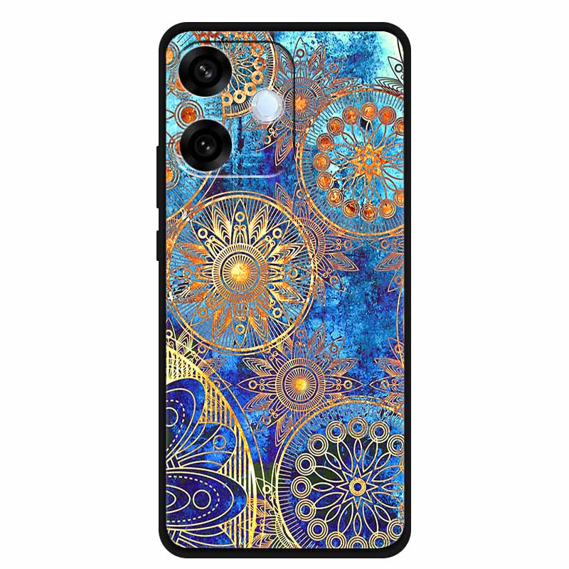For Oppo A5 Pro 4G 5G Case 6.67" Soft TPU Silicone Funda Cut Cat Flower Painted Back Cover for Oppo A5 Pro 5G Global Shell Coque