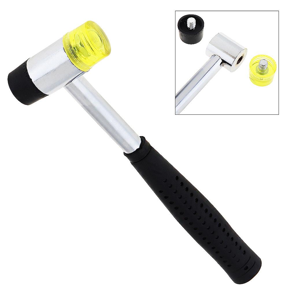 25mm / 30mm / 35mm / 40mm Rubber Double Faced Work Glazing Window Beads Hammer Nylon Head Mallet DIY Hand Tool