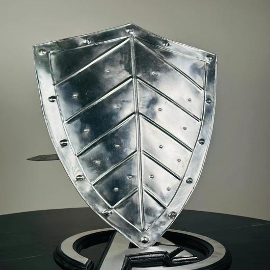71.12 cm Gothic Kite Shield Crusader Knight Shield Medieval Armor Steel Shield Battle Knight Heater Shield Best Gift