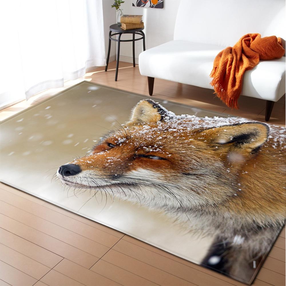 Leopard Tiger 3D Carpet Living Room Area Rug Kids Play Room Mat Dinosaur Boys Bedroom Rug Kitchen Mats Floormat Entrance Doormat