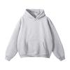 Oversize Hooded Sweatshirt Men Women Loose Fit Fleece Pullover Solid Color Casual Streetwear
