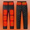 10 Heating Zones Heated Pants Winter Outdoor Sports Electric Thermal Trouser Unisex Fluffy Hiking Pants USB Heating Warmer Pants