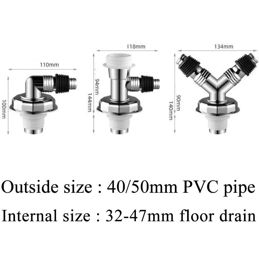Washing Machine Floor Drain Connector Anti-Odor Floor Drain Card Washing Machine Drain Hose Connector Bathroom Accessories