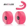BUCKLOS Road Bike Handlebar Tapes PU Shock Bicycle Handle Bar Tape W/Bar End Plugs Anti-Slip Anti-Vibration Wrap Belts Bartape
