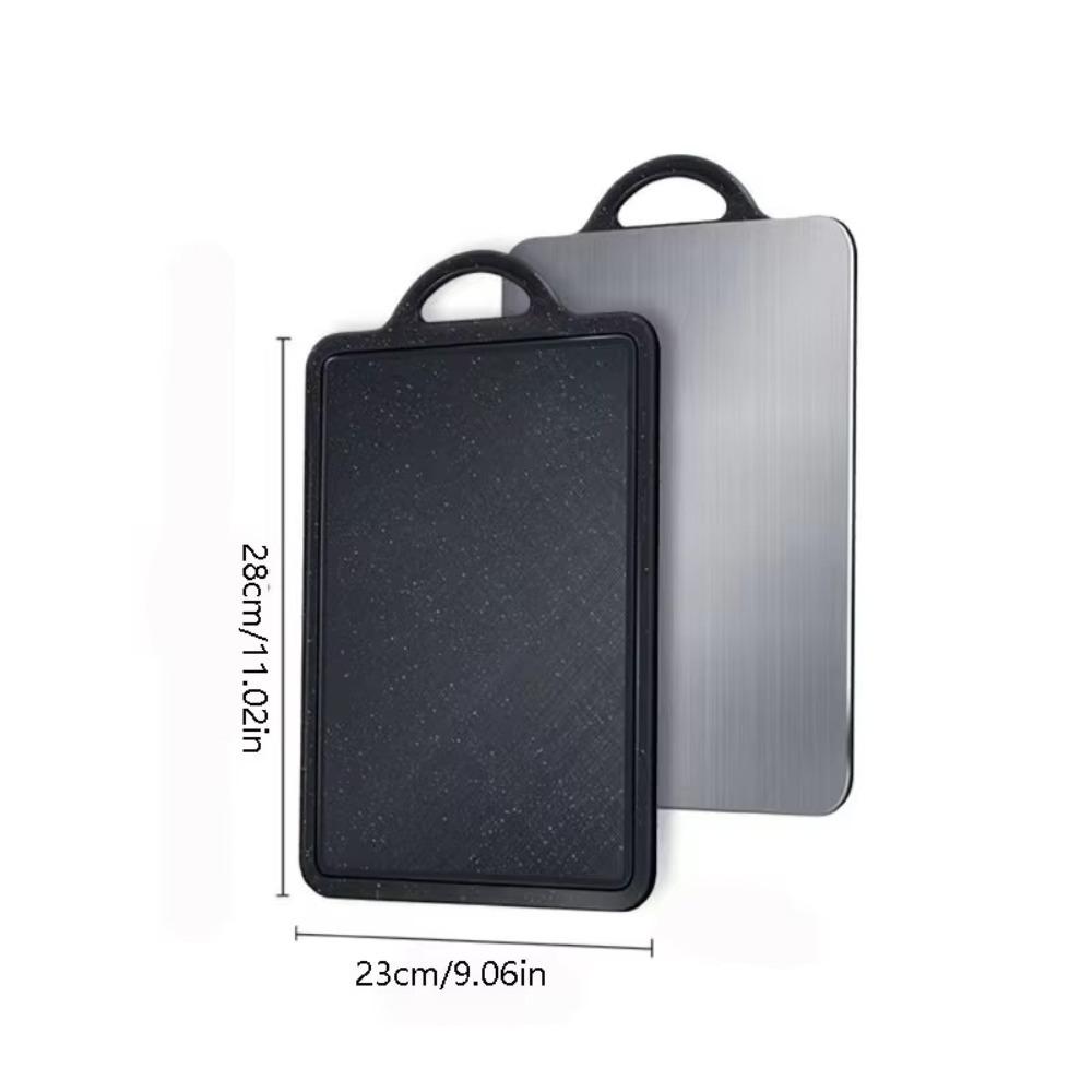 Double-sided Stainless Steel Cutting Board Cut Vegetables Meat Mildew-proof Chopping Board Easy Clean Anti-mold