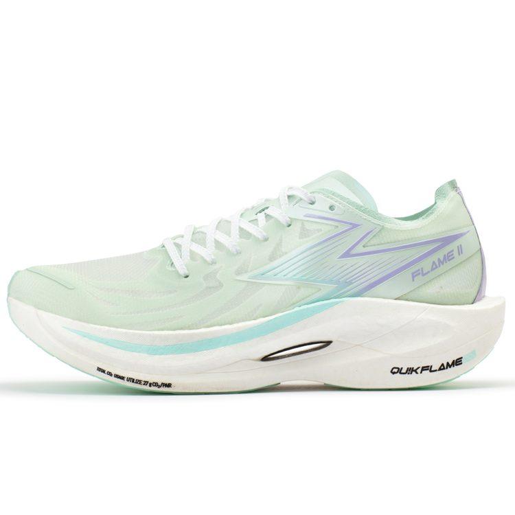 361 Feiran 2 Mesh Slip Resistant Abrasion Resistant Support Low Top Running Shoes Unisex Refreshing Green 672312214-7