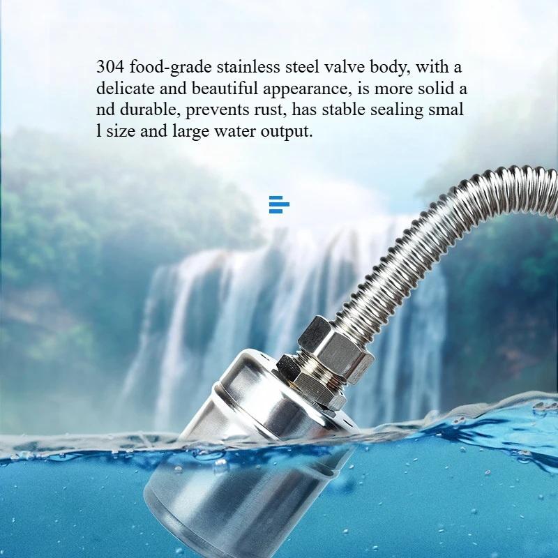 304 Stainless Steel Automatic Float Valve - 1/2" 3/4" 1" Ball Valve, Internal Mount For Water Tower Tank Level Control