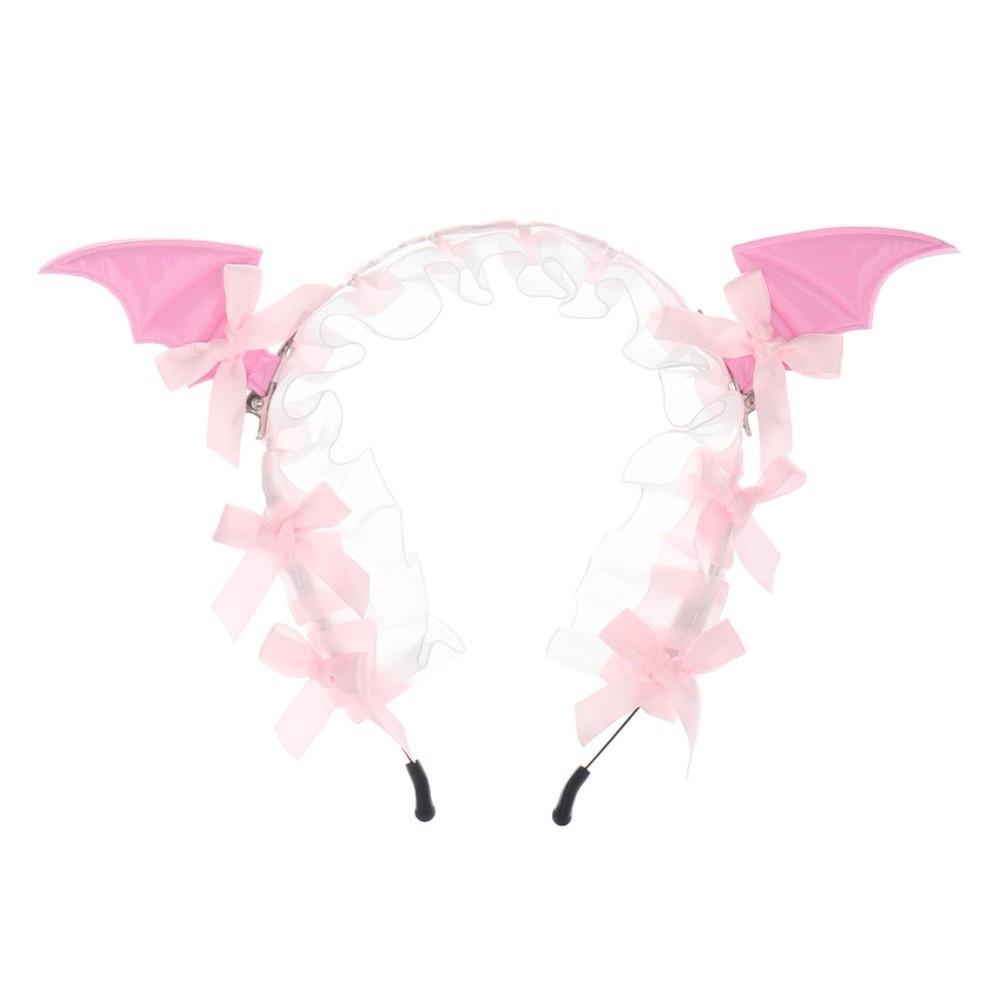 Bow Bat Hair Hoop Punk Gothic Headpiece Hair Band Little Devil Headband  Goth Girls