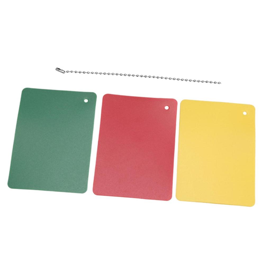 Referee Penalty Cards, Green, Yellow, PP Material, Portable, Flexible, Versatile, for Entertainment,