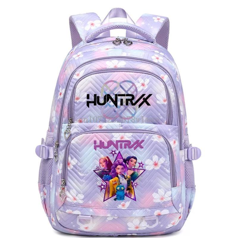 K-POP Demon Hunters Backpacks Purple Printe Rumi Mira Zoey HUNTR/X Saja Boys Capacity Teens Laptop School Bags Travel Mochilas