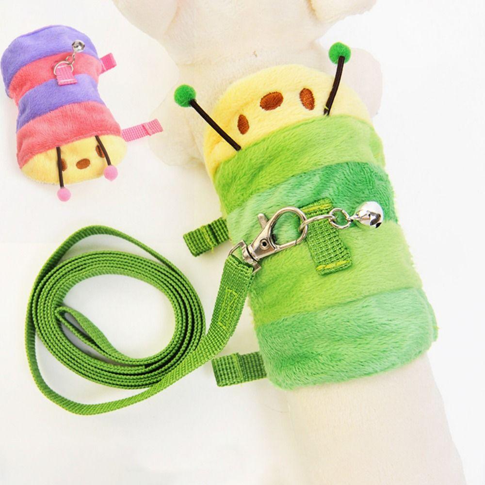 Adjustable Hamster Vest Harness Cartoon Hamster Lead Rope Soft Ferret Walking Leash Walking