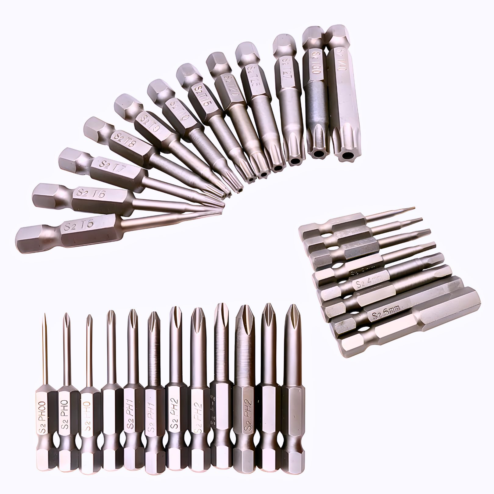 

Daihodo Makita Compatible Driver for and Screwdrivers Bits, 32-Piece Set, 6.35mm Hex, Torx, Plus, Magnetic, Impact, Drills, Drivers,