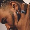 2pcs 316L Stainless Steel Trendy Vintage Skull Earrings For Men, Punk Gothic Hoop Earrings Hyposensitization Piercing Jewelry