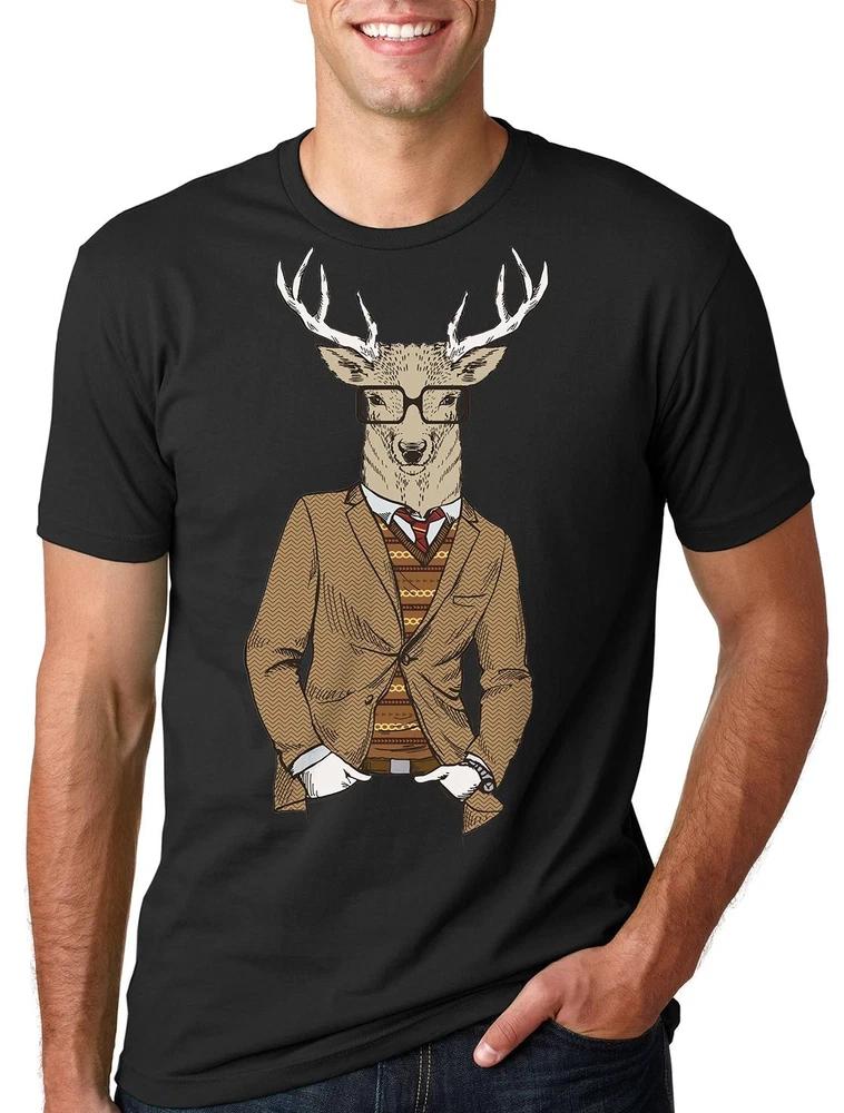 Moose Christmas Tee shirt Tshirt Gift Christmas Moose Hipster Moose Tee S