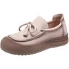 Hot-Selling Women's Vintage Leather Loafers - Soft Sole, Comfortable Round Toe, Slip-On Flats for Autumn (Model 801360)