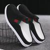 Zapatillas sin talón redondas antideslizantes para hombre estilo Old Beijing - Slip-ons de tela transpirable