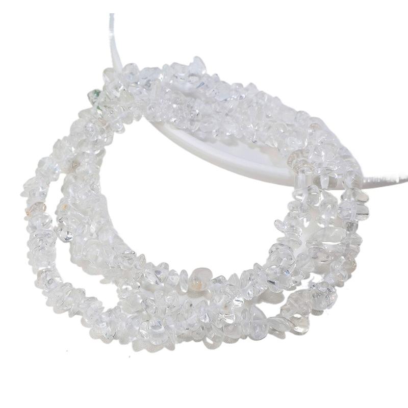 Naturweißes Pulver, gelber Amethyst-Bruchstein, Halbfertigprodukt, DIY, Farbige Kristallsteine, lose Perlen, Schmuckzubehör