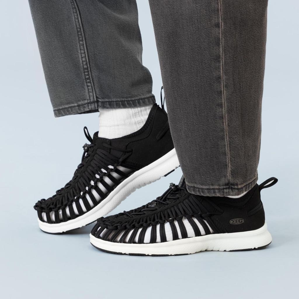 Sandals UNEEK O3 WHITE cm [KEEN] Men's BLACK/STAR 27.5