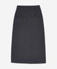 Pildeoseu Back Pocket Long Skirt Khaki