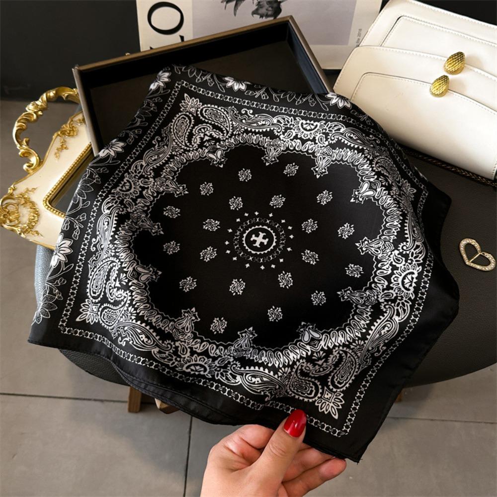 Hair Tie Square Scarves Soft Satin Scarf Temperament Neckerchief  Spring