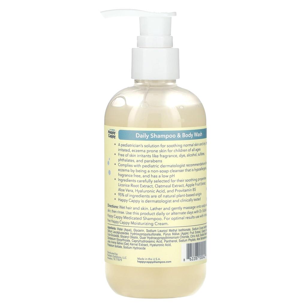 Daily Shampoo & Body Wash, Fragrance Free, 237Ml(8Fl Oz)