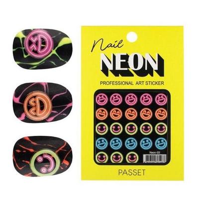 Passet Neon Art Sticker Neon-03 Smile (S2528324)