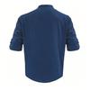 Men's Long Sleeve Stand Collar Henley Casual Shirt.