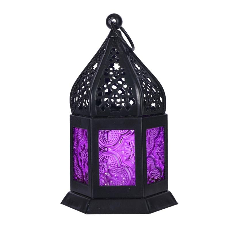 Moroccans Lantern Battery Operated Decorative Lantern Outdoor Indoor Table Lamp for Ramadans,Weddings, Parties,Event