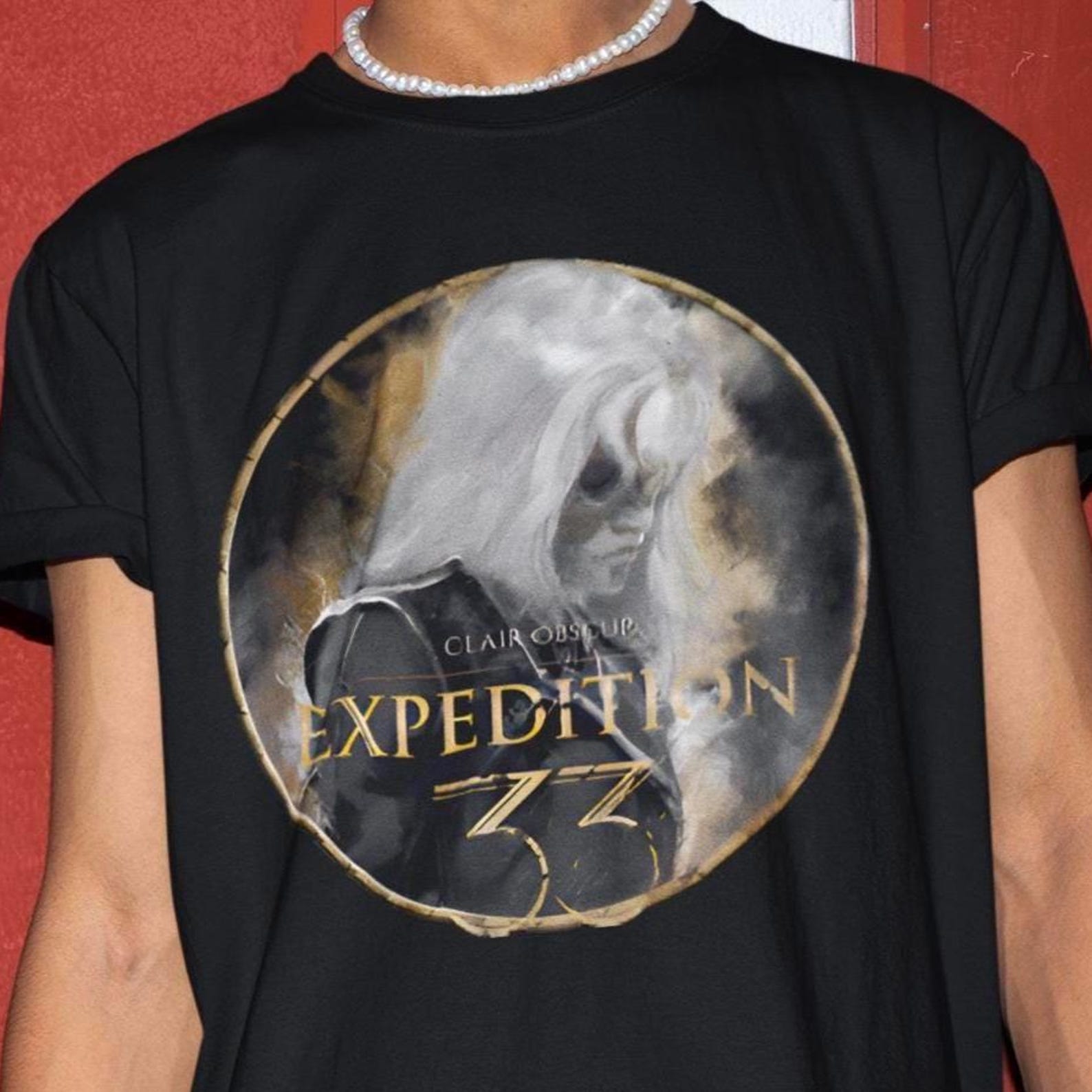 Expedition 33 Cosmic Fantasy Tee – RPG Game Fan Shirt, M