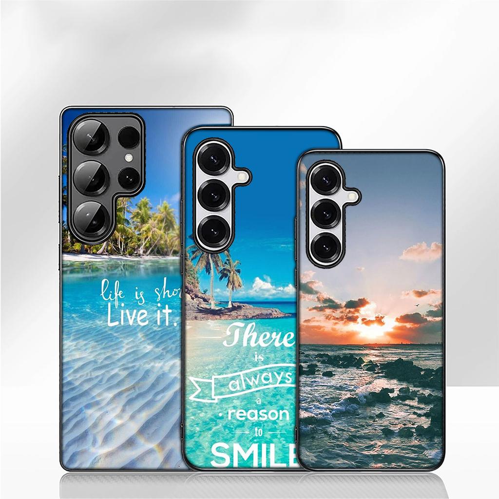 Mountain Sea Beach Travel Case for Motorola Moto G04 G13 G14 g45 G22 G23 G20 G32 G34 G35 G64 G82 G84 G53 G60 G72 E14 E15 E13