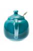 This 600ml Aqua teapot from the home of authentic British black tea is perfect for home use. Its charming round shape and fine-mesh stainless steel