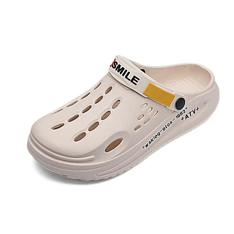 Men's Summer Sandals Men's Slide Slipper Man Luxury 2024 Original Brands Shoes Living Room Slippers Walk Around Home Flip Flop