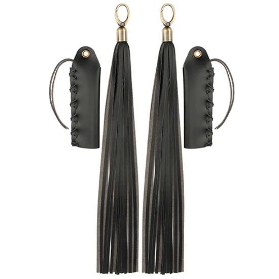 22/25mm motocyklové rukojeti Kožené kryty s třásněmi pro Harley Indian Honda Shadow Chief Classic Cafe Rcaer Custom Old School