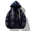 Fake Two-piece Cotton Jacket for Men In Winter New American Casual Hooded Thickened Warm Cotton Jacket