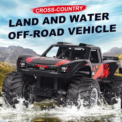 2024 New JJRC Remote Control Toy 4WD Off Road Amphibious Climbing Vehicle Waterproof Stunt Remote Control Car Children Toys Gift