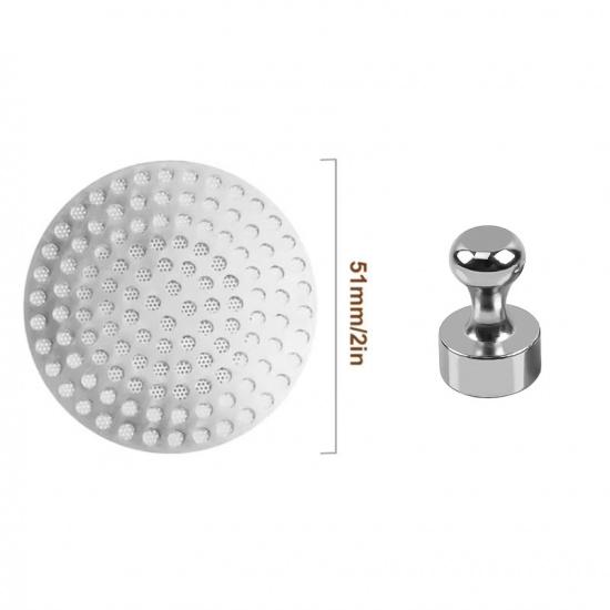 Magnetized Espresso Puck Screen and Magnet Kit 51/53/58mm Double Layer Espresso Coffee Mesh Filter Screens with Magnetic Pin 3